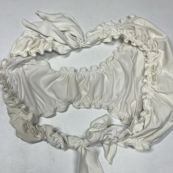 Calzedonia Womens White Tie Size Bikini Bottoms Size Large L - Picture 4 of 4